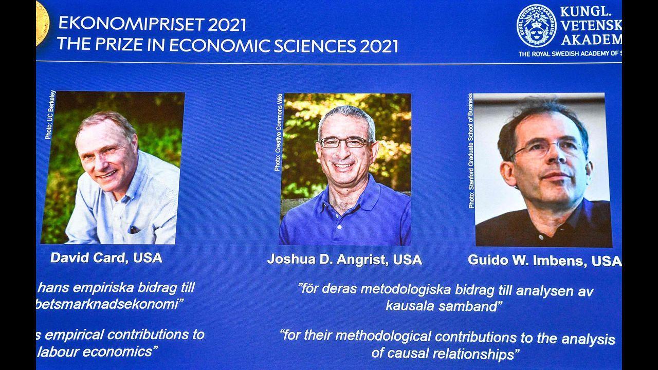 David Card, Joshua Angrist and Guido Imbens win 2021 Nobel Prize in economics